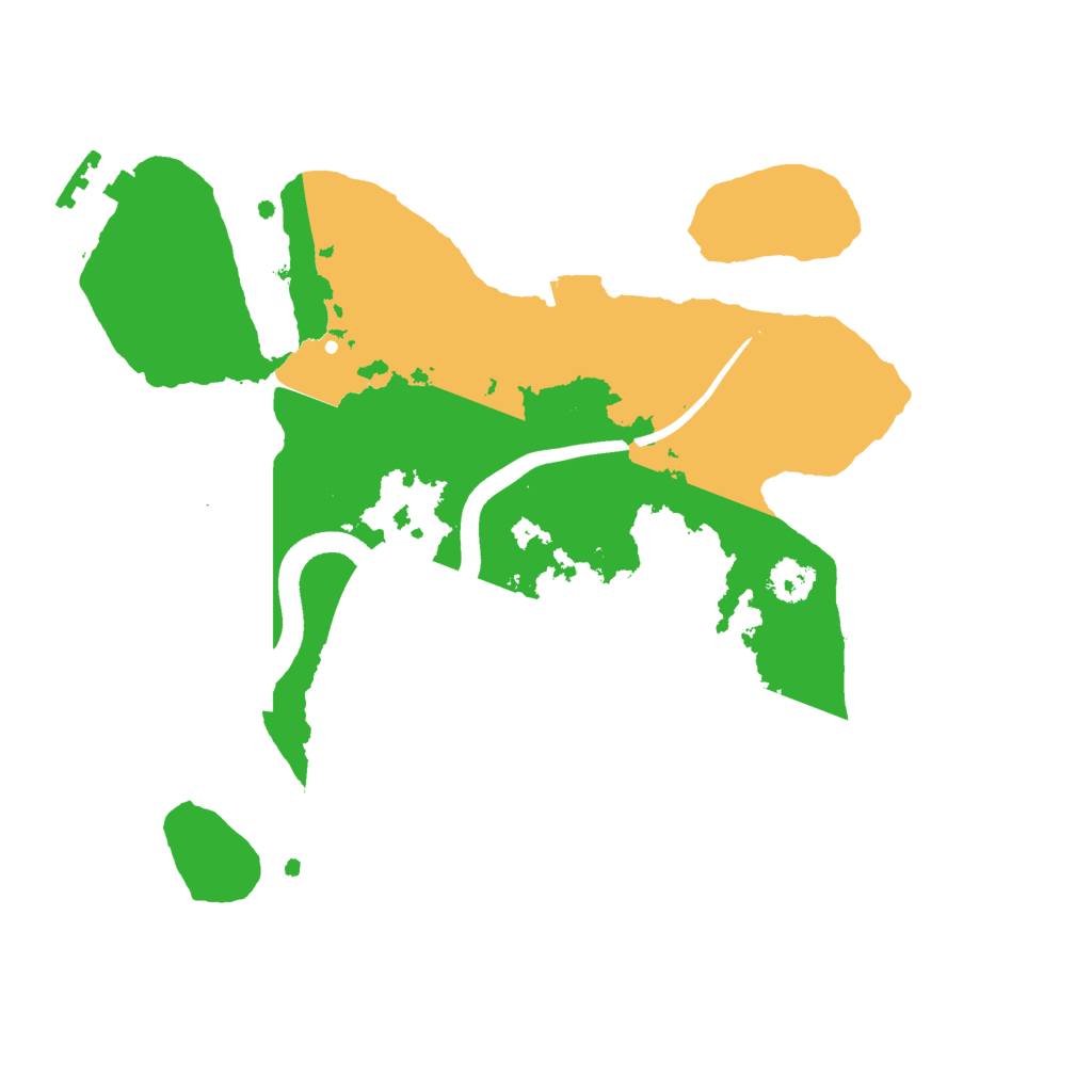 Biome Rust Map: Procedural Map, Size: 2500, Seed: 1953785008