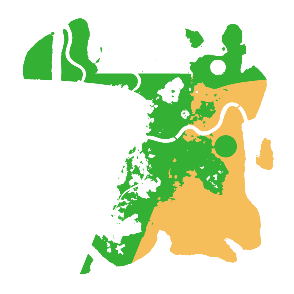 Biome Rust Map: Procedural Map, Size: 3500, Seed: 1739421358