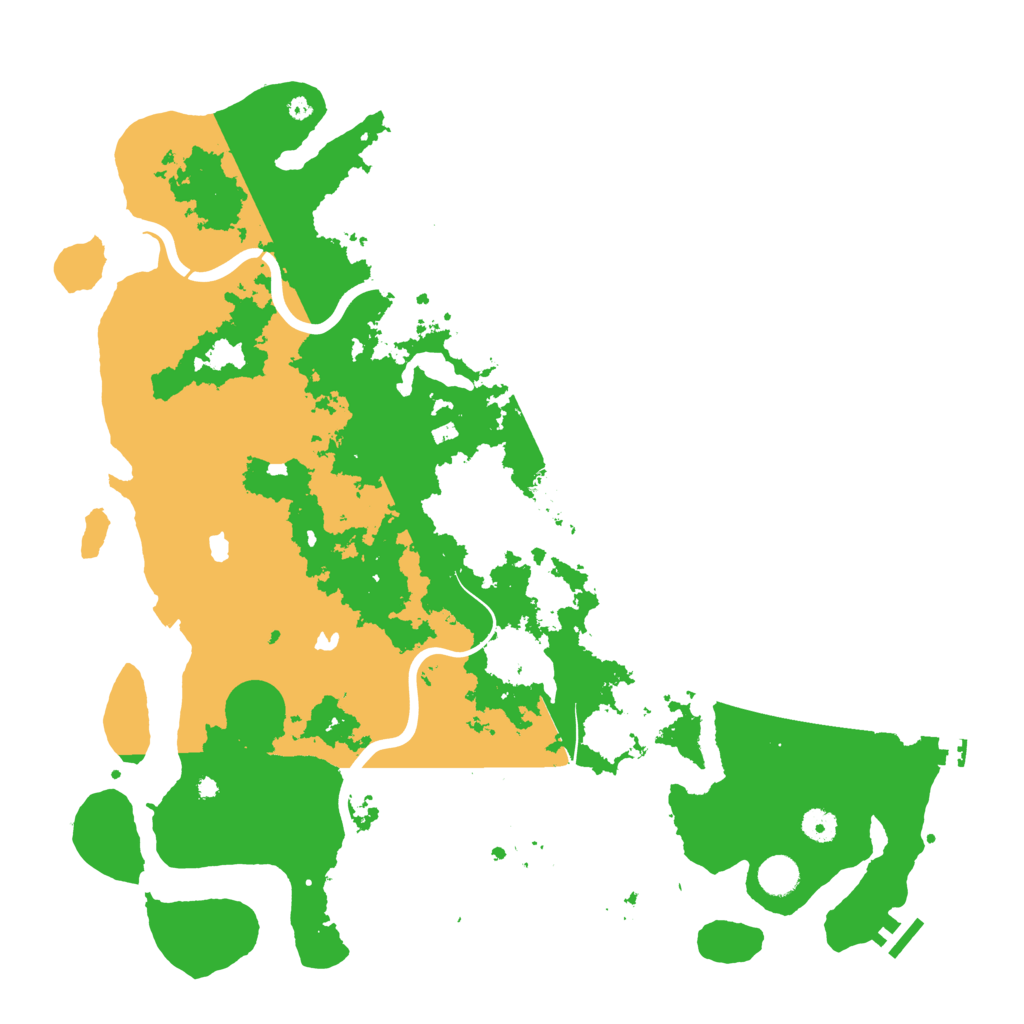 Biome Rust Map: Procedural Map, Size: 4500, Seed: 1243213