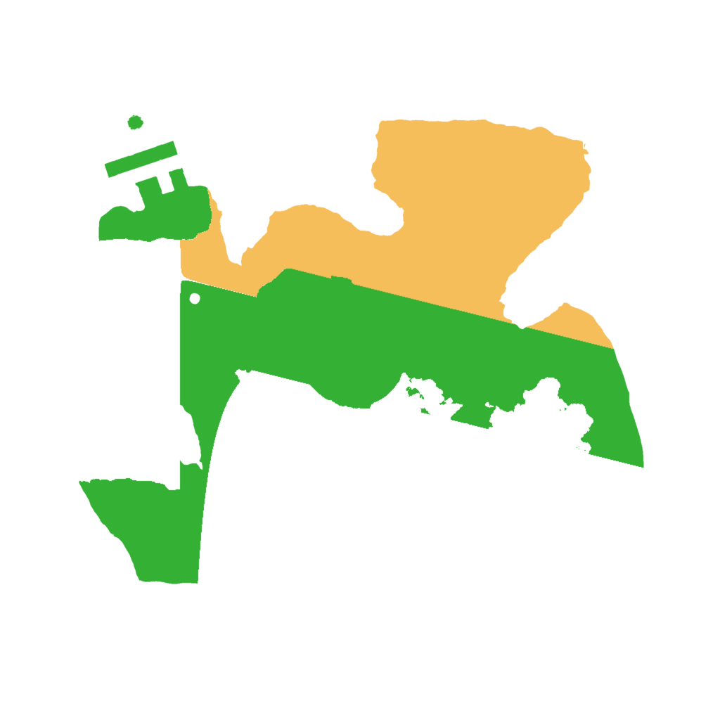 Biome Rust Map: Procedural Map, Size: 2000, Seed: 252632497