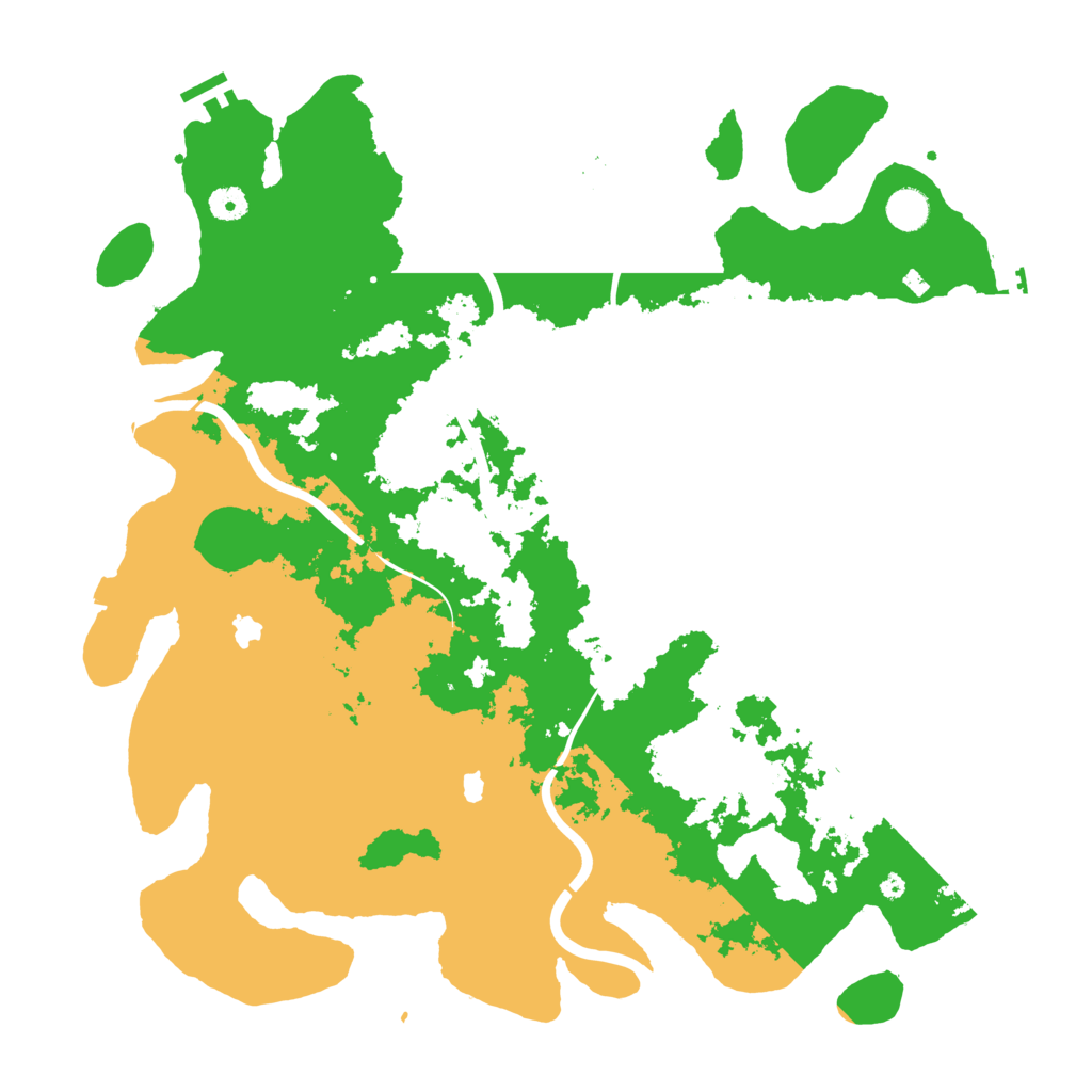 Biome Rust Map: Procedural Map, Size: 4500, Seed: 809918797