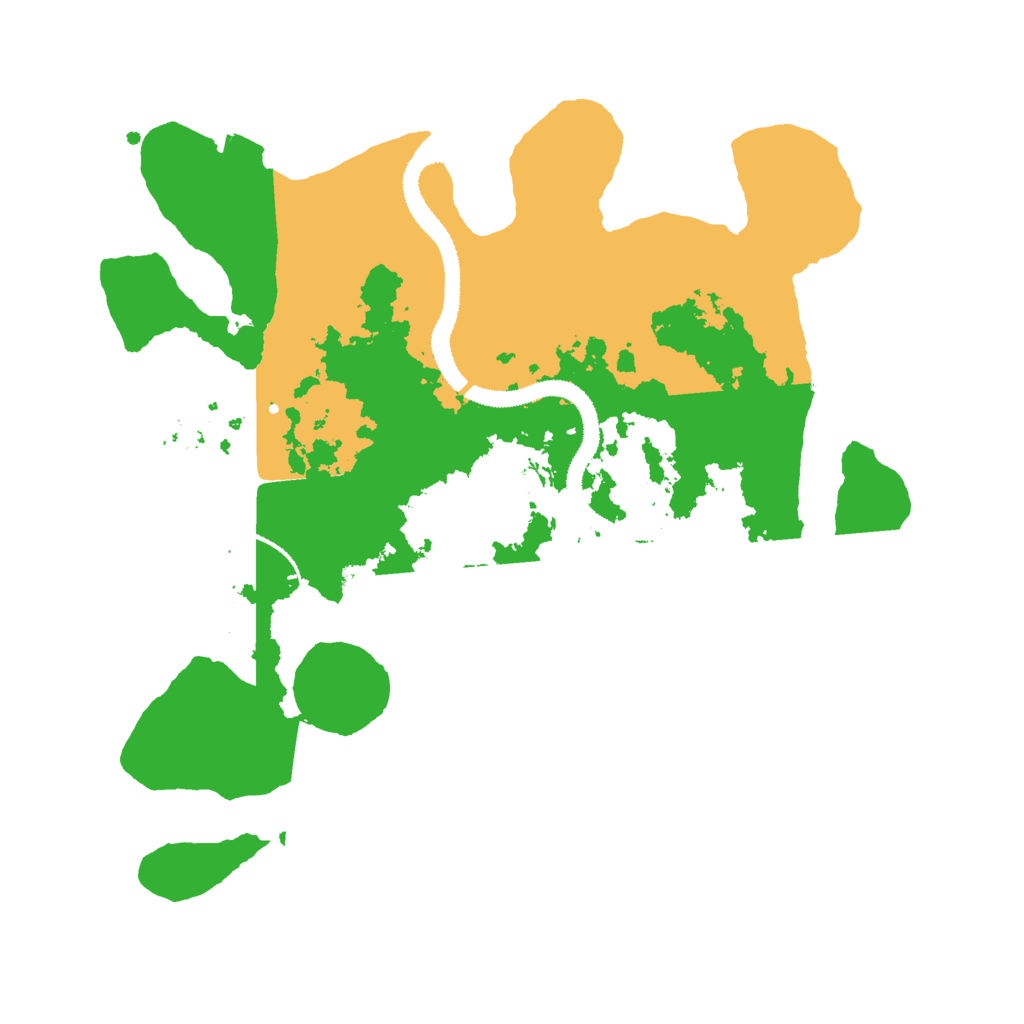 Biome Rust Map: Procedural Map, Size: 3000, Seed: 16528