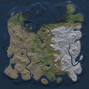 Thumbnail Rust Map: Procedural Map, Size: 4500, Seed: 973537537, 17 Monuments