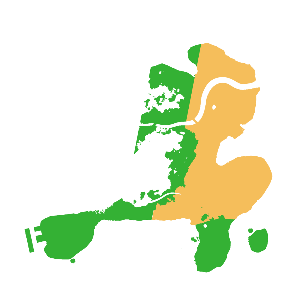 Biome Rust Map: Procedural Map, Size: 2500, Seed: 1677186213