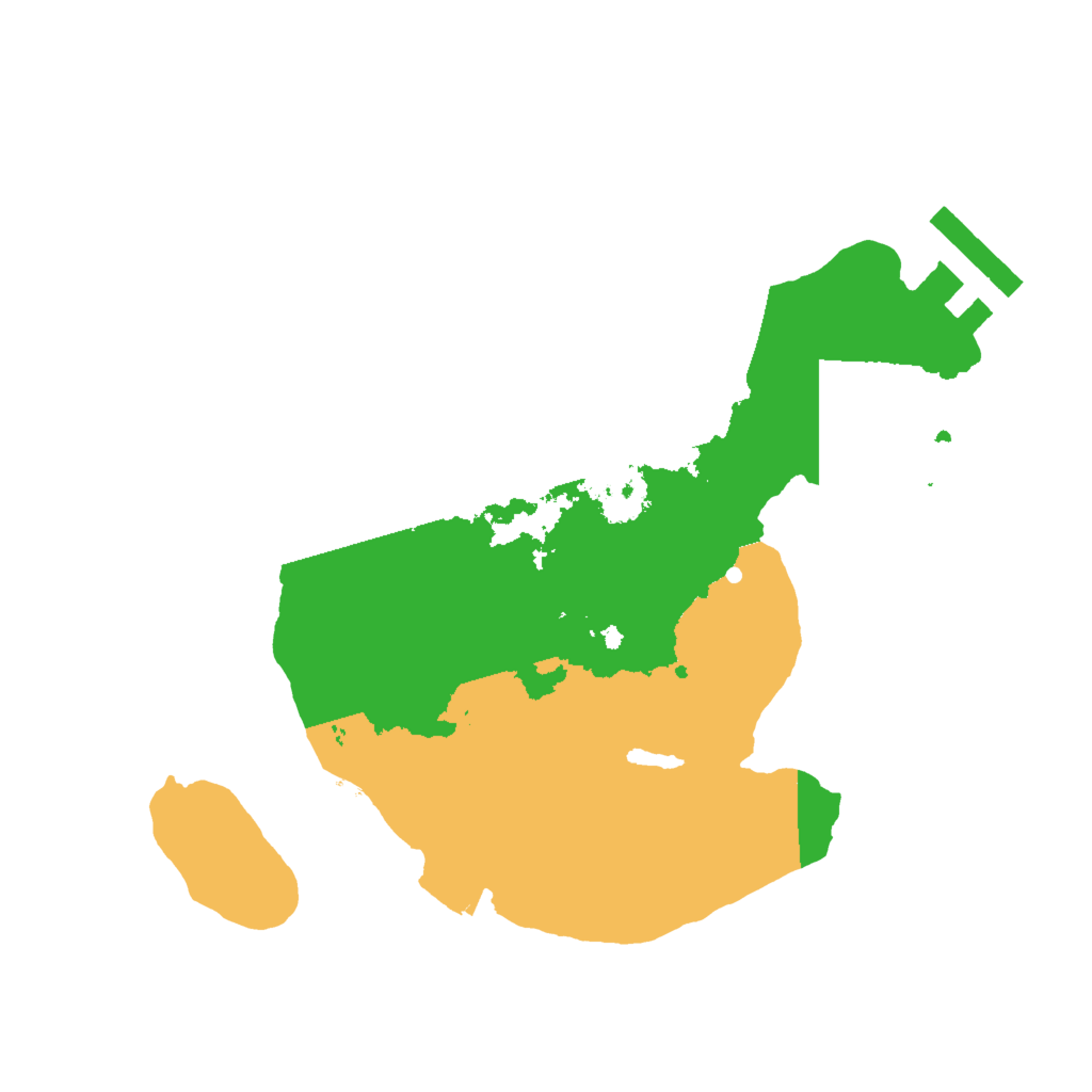 Biome Rust Map: Procedural Map, Size: 2000, Seed: 1532