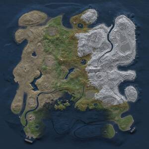 Thumbnail Rust Map: Procedural Map, Size: 4000, Seed: 3501693, 16 Monuments