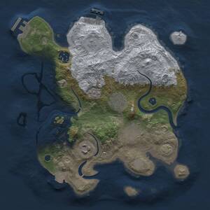 Thumbnail Rust Map: Procedural Map, Size: 2800, Seed: 654063725, 11 Monuments