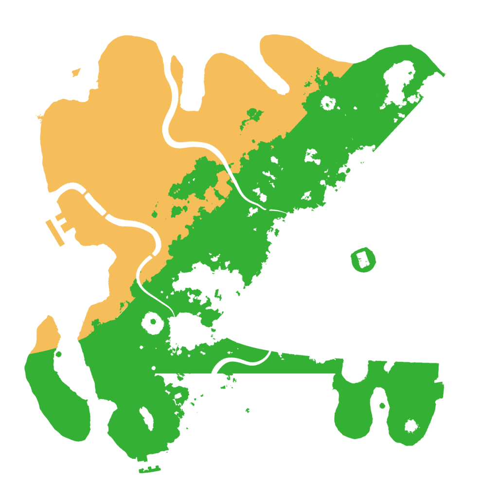 Biome Rust Map: Procedural Map, Size: 3500, Seed: 504612109