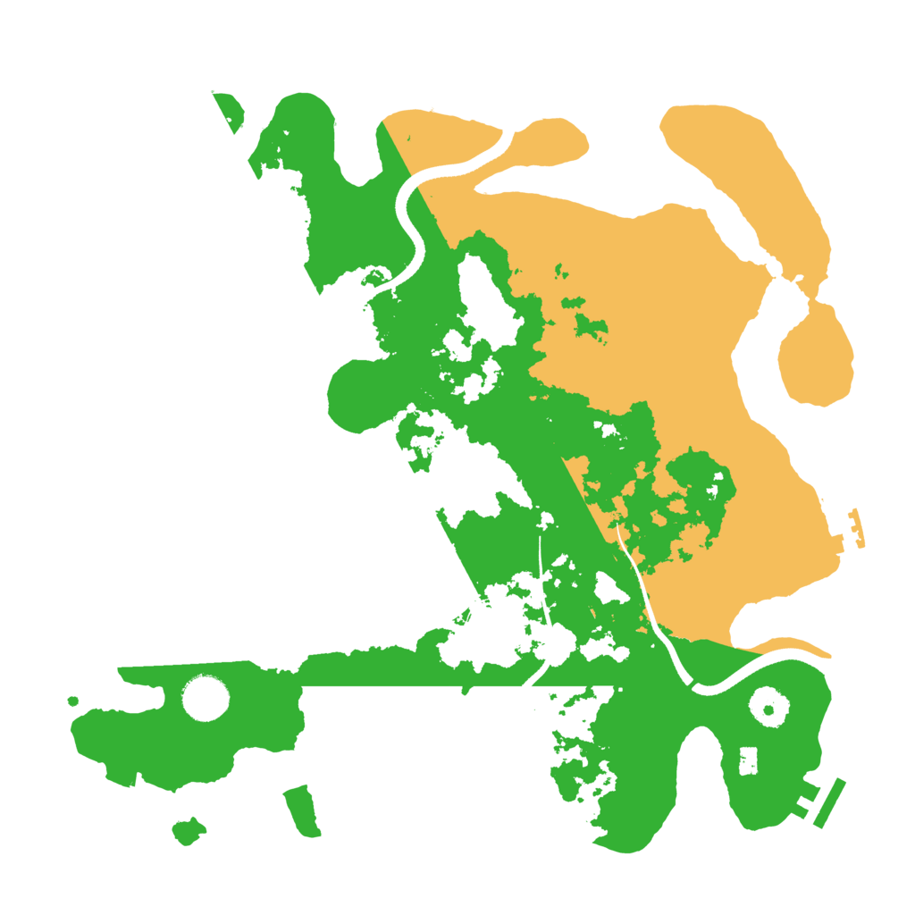 Biome Rust Map: Procedural Map, Size: 3500, Seed: 800543514