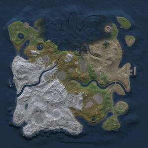 Thumbnail Rust Map: Procedural Map, Size: 3650, Seed: 67548395, 15 Monuments