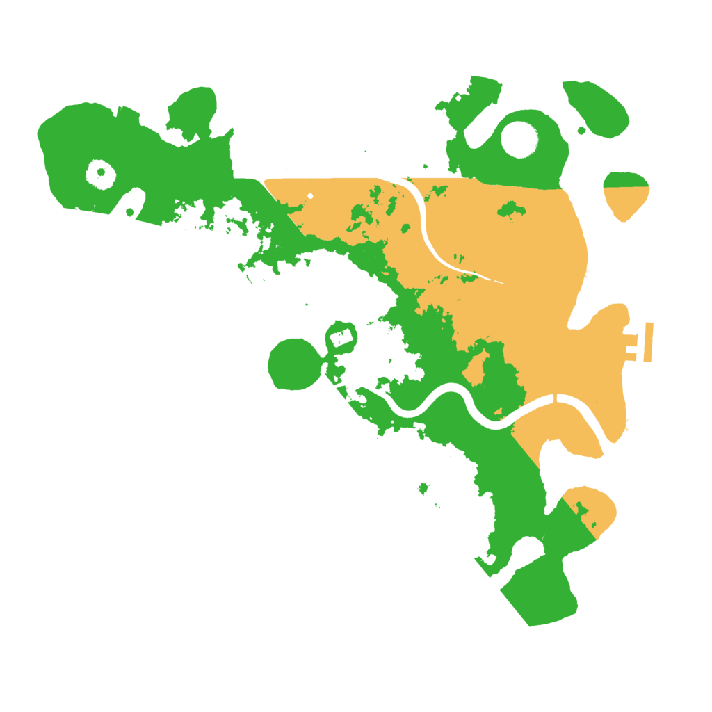 Biome Rust Map: Procedural Map, Size: 3650, Seed: 67548395