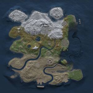 Thumbnail Rust Map: Procedural Map, Size: 2800, Seed: 375666561, 11 Monuments
