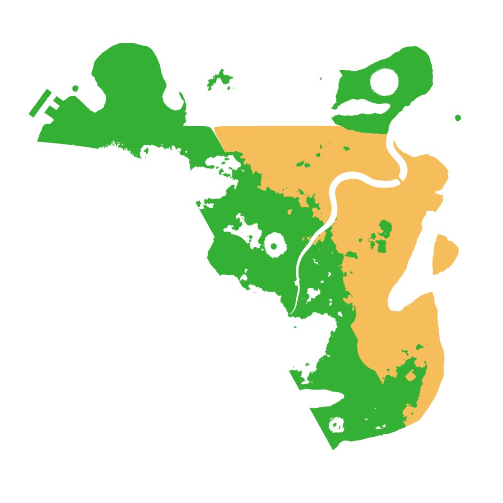 Biome Rust Map: Procedural Map, Size: 3250, Seed: 1040820196