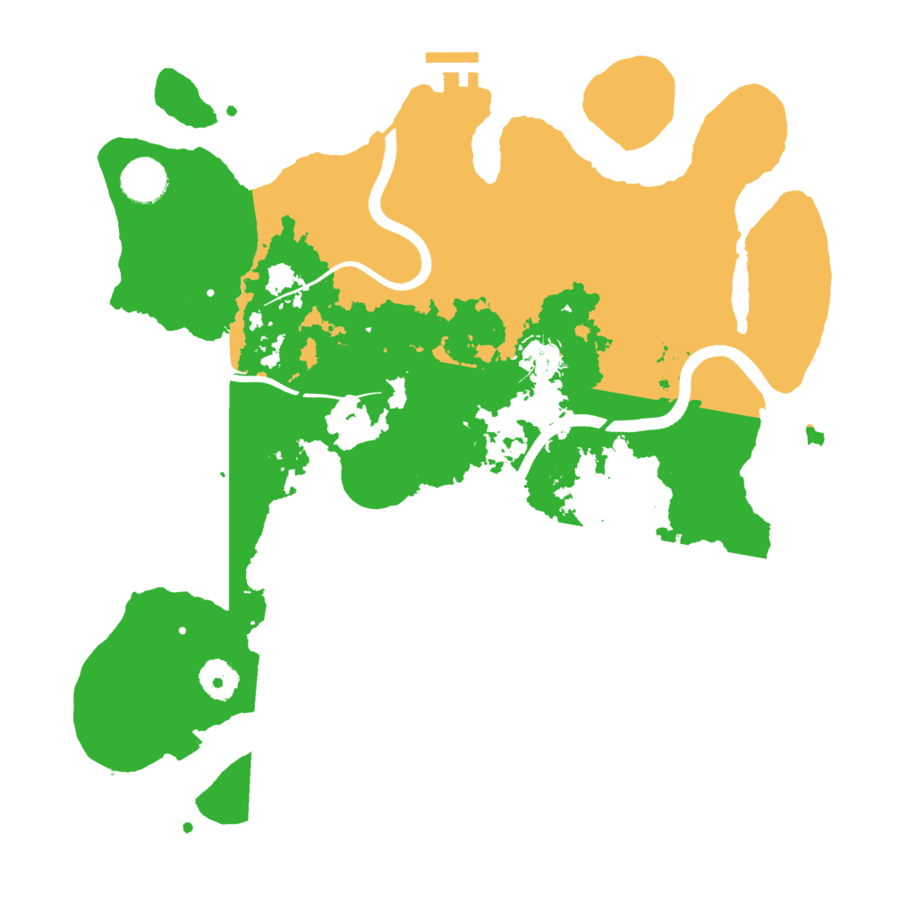 Biome Rust Map: Procedural Map, Size: 3520, Seed: 70051