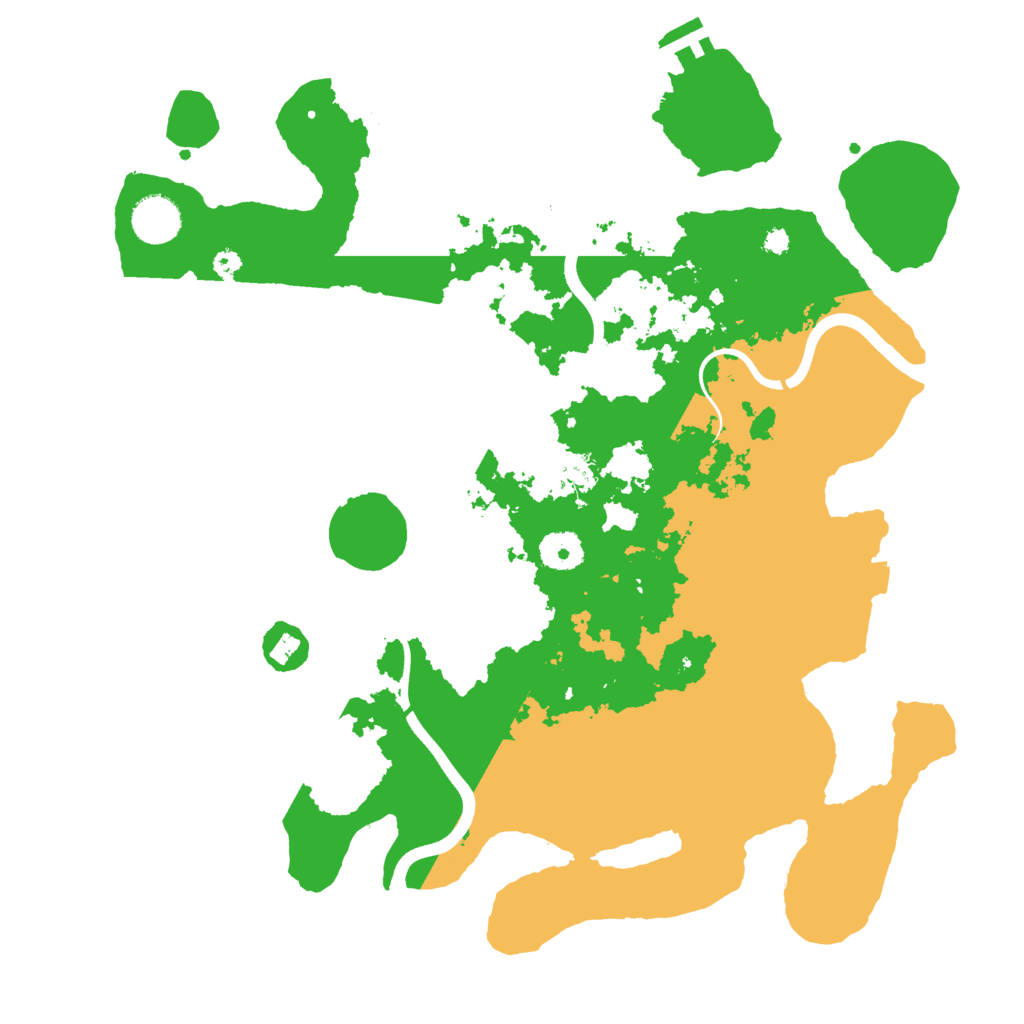 Biome Rust Map: Procedural Map, Size: 3700, Seed: 212816389