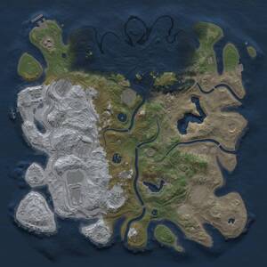 Thumbnail Rust Map: Procedural Map, Size: 4250, Seed: 1160566877, 16 Monuments