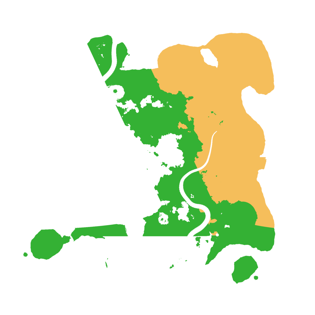 Biome Rust Map: Procedural Map, Size: 3000, Seed: 31624