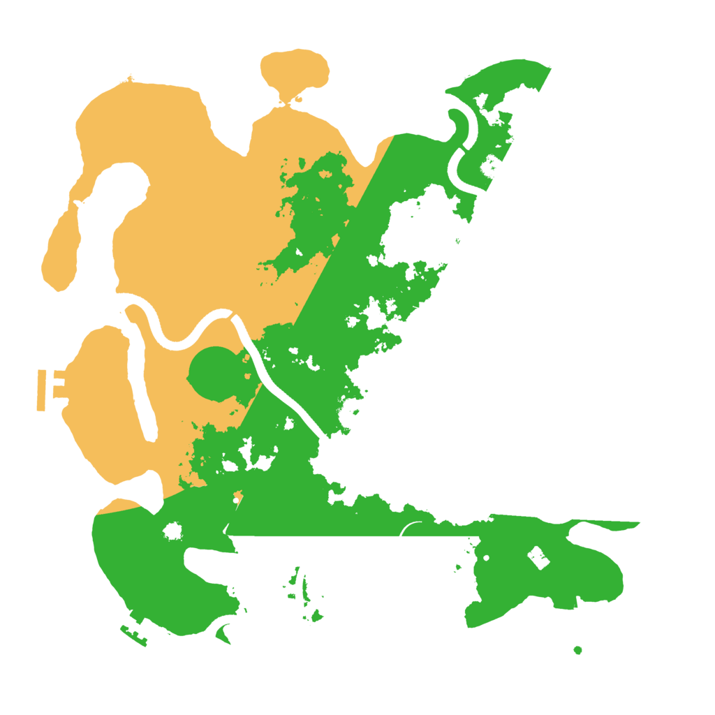 Biome Rust Map: Procedural Map, Size: 3500, Seed: 3715891