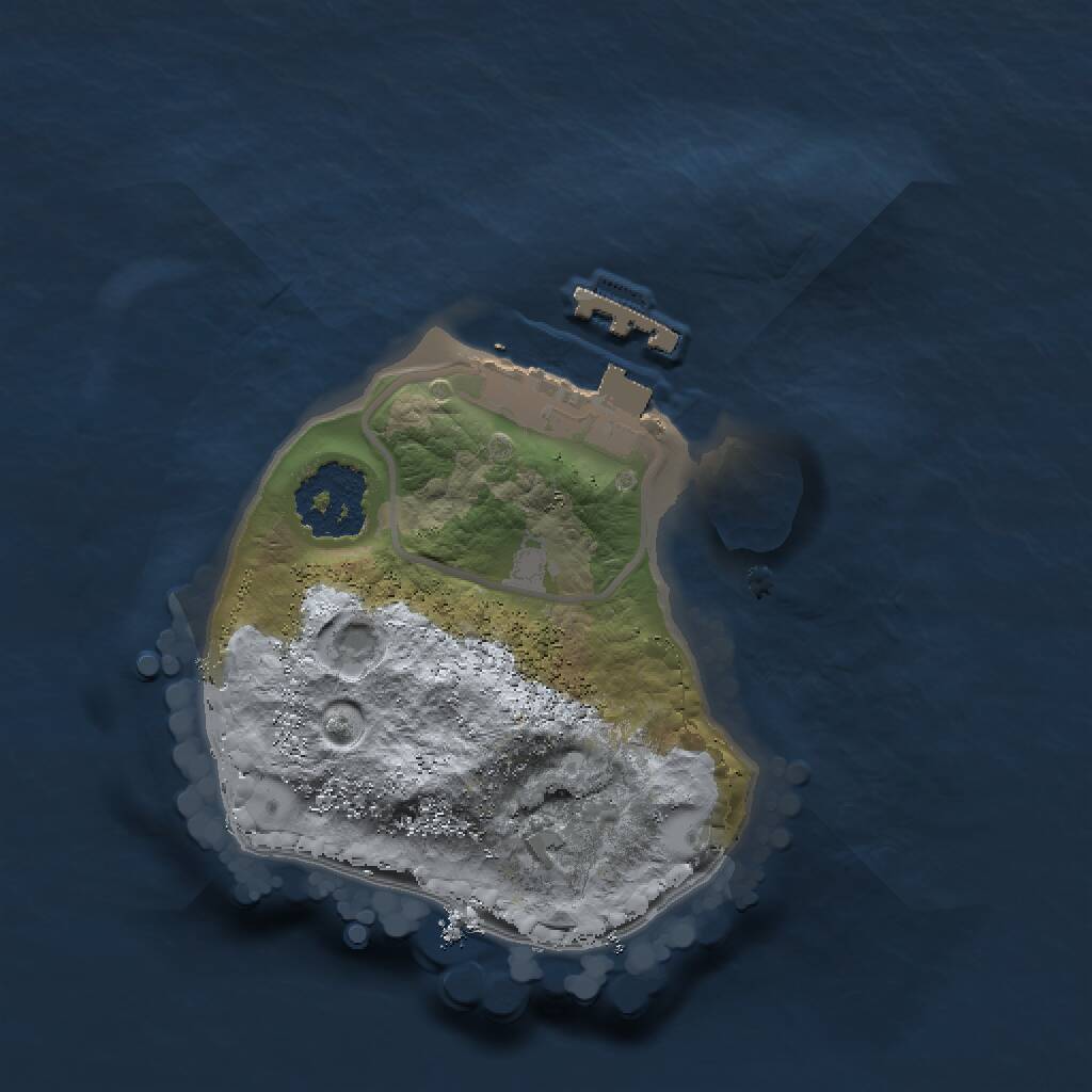 Rust Map: Procedural Map, Size: 1475, Seed: 2147483647, 2 Monuments