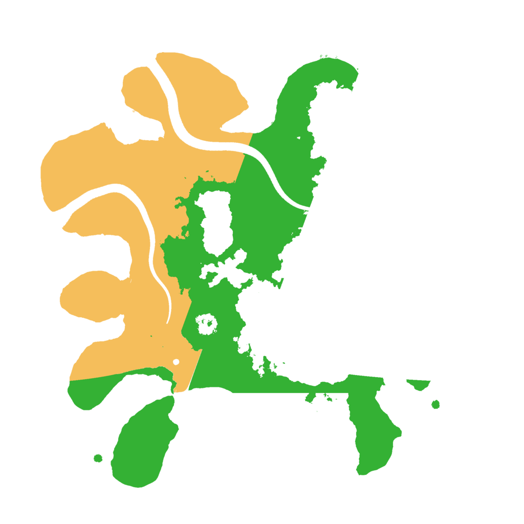 Biome Rust Map: Procedural Map, Size: 2500, Seed: 1097073405