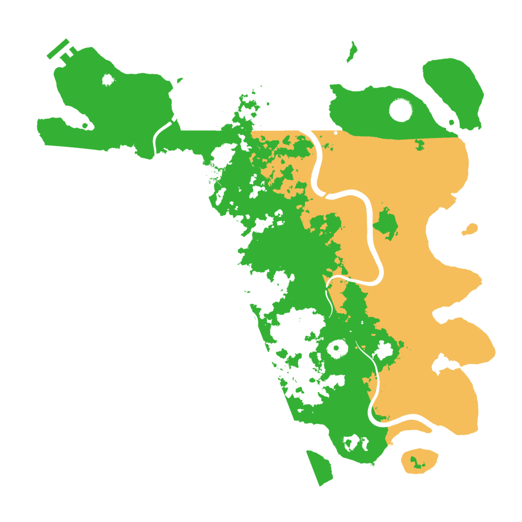 Biome Rust Map: Procedural Map, Size: 3999, Seed: 60000