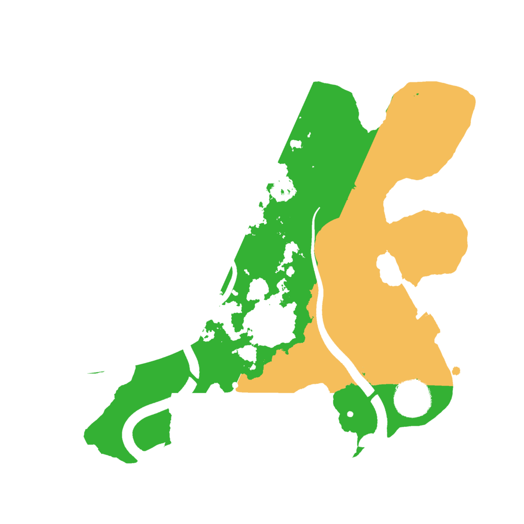 Biome Rust Map: Procedural Map, Size: 2500, Seed: 1427521008