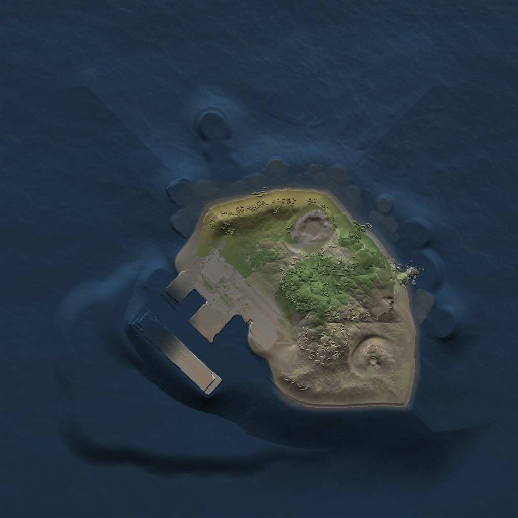 Rust Map: Procedural Map, Size: 1000, Seed: 986975800, 2 Monuments