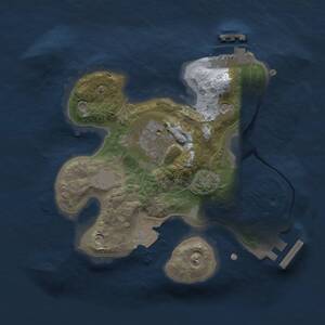Thumbnail Rust Map: Procedural Map, Size: 2000, Seed: 132787483, 6 Monuments