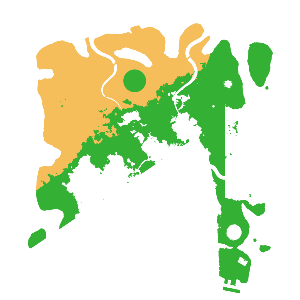 Biome Rust Map: Procedural Map, Size: 3500, Seed: 1833213716