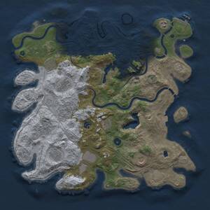 Thumbnail Rust Map: Procedural Map, Size: 4250, Seed: 54181647, 15 Monuments