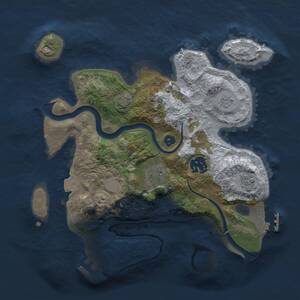 Thumbnail Rust Map: Procedural Map, Size: 2700, Seed: 1764763281, 9 Monuments