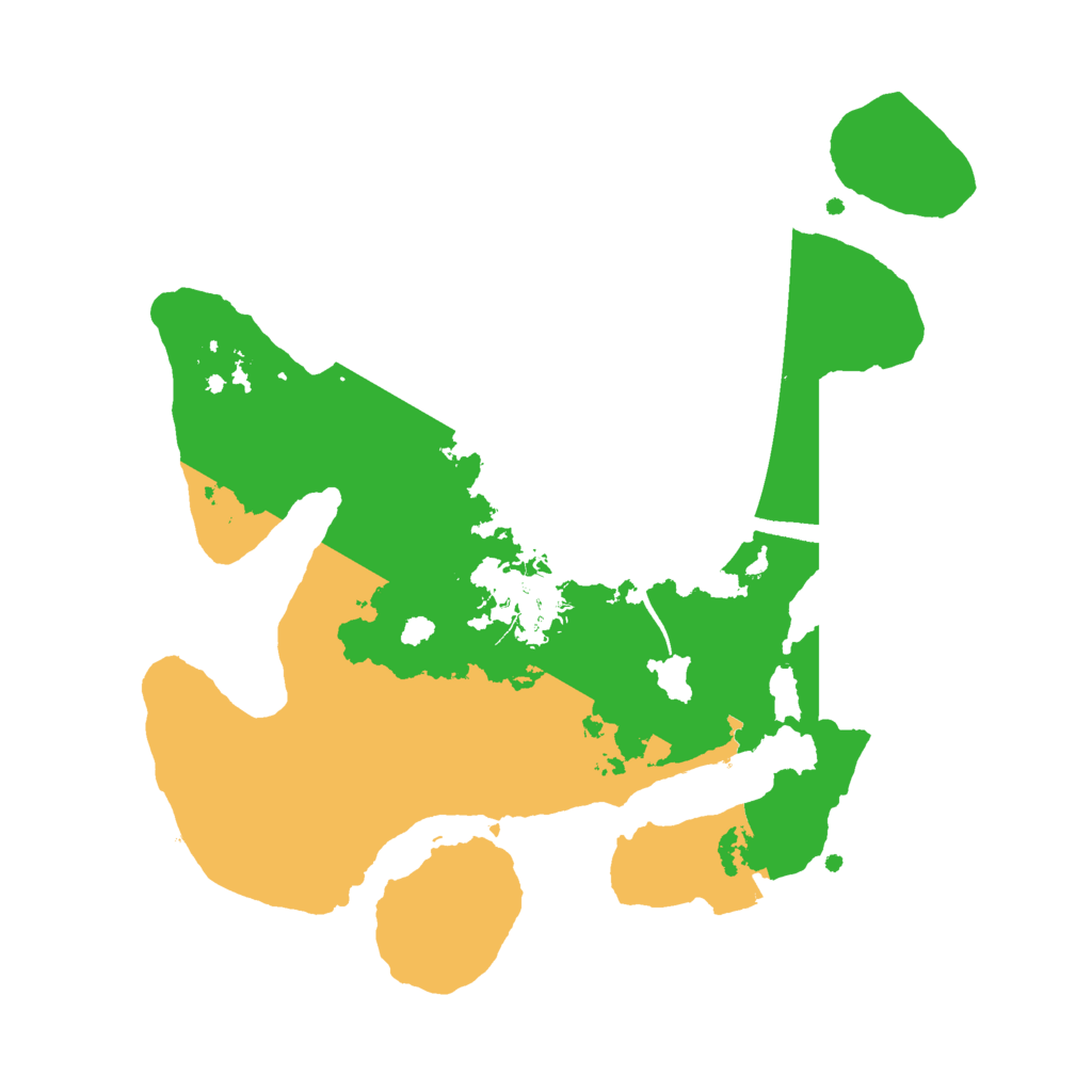 Biome Rust Map: Procedural Map, Size: 2500, Seed: 23082488