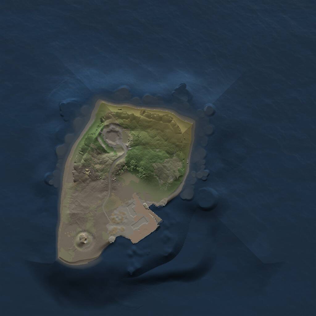 Rust Map: Procedural Map, Size: 1000, Seed: 201491914, 1 Monuments