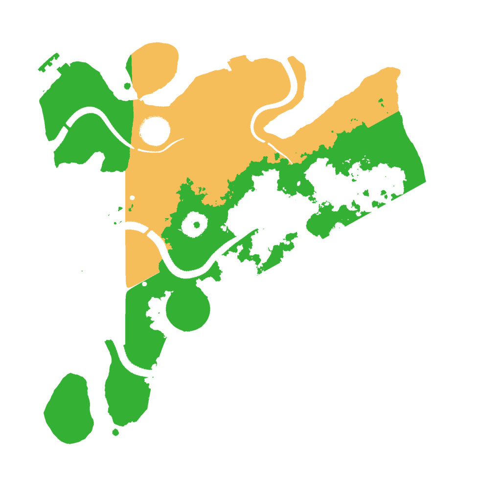 Biome Rust Map: Procedural Map, Size: 3000, Seed: 36500