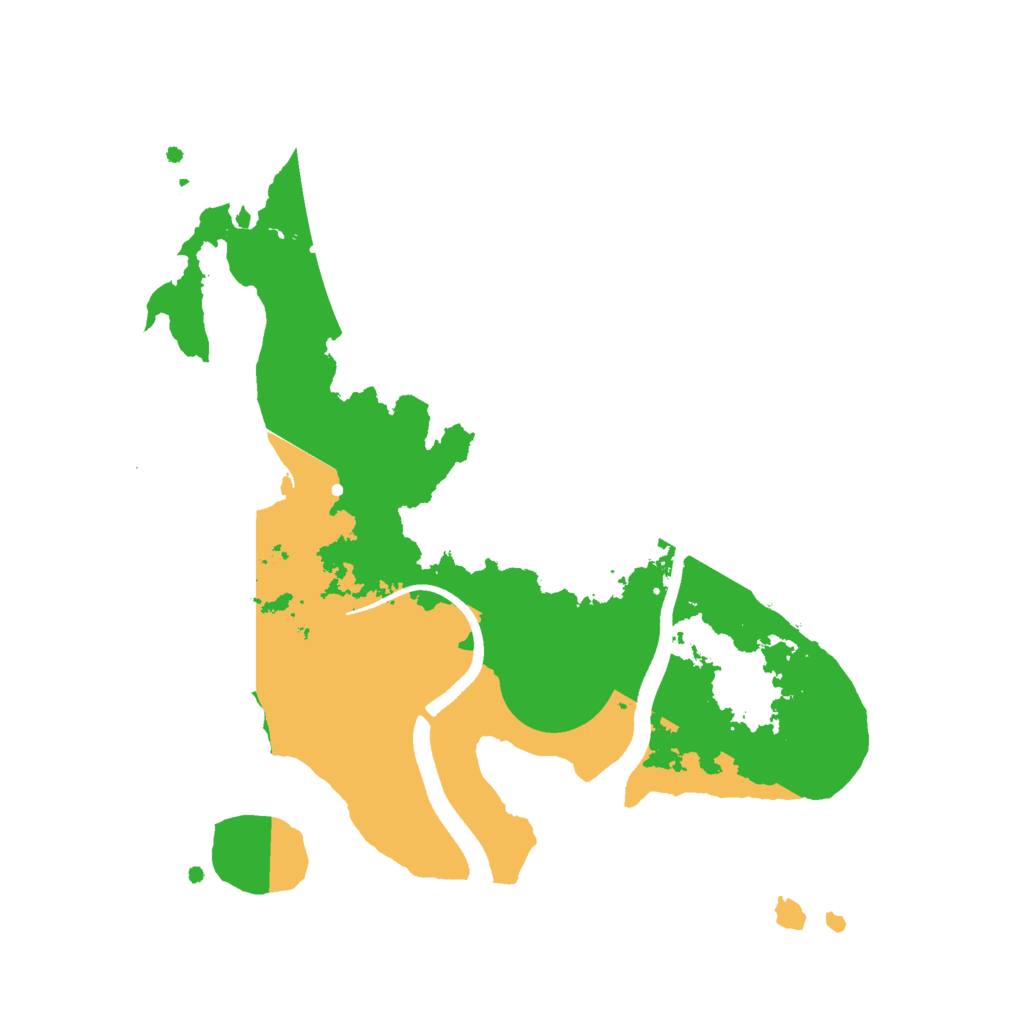 Biome Rust Map: Procedural Map, Size: 2500, Seed: 525712