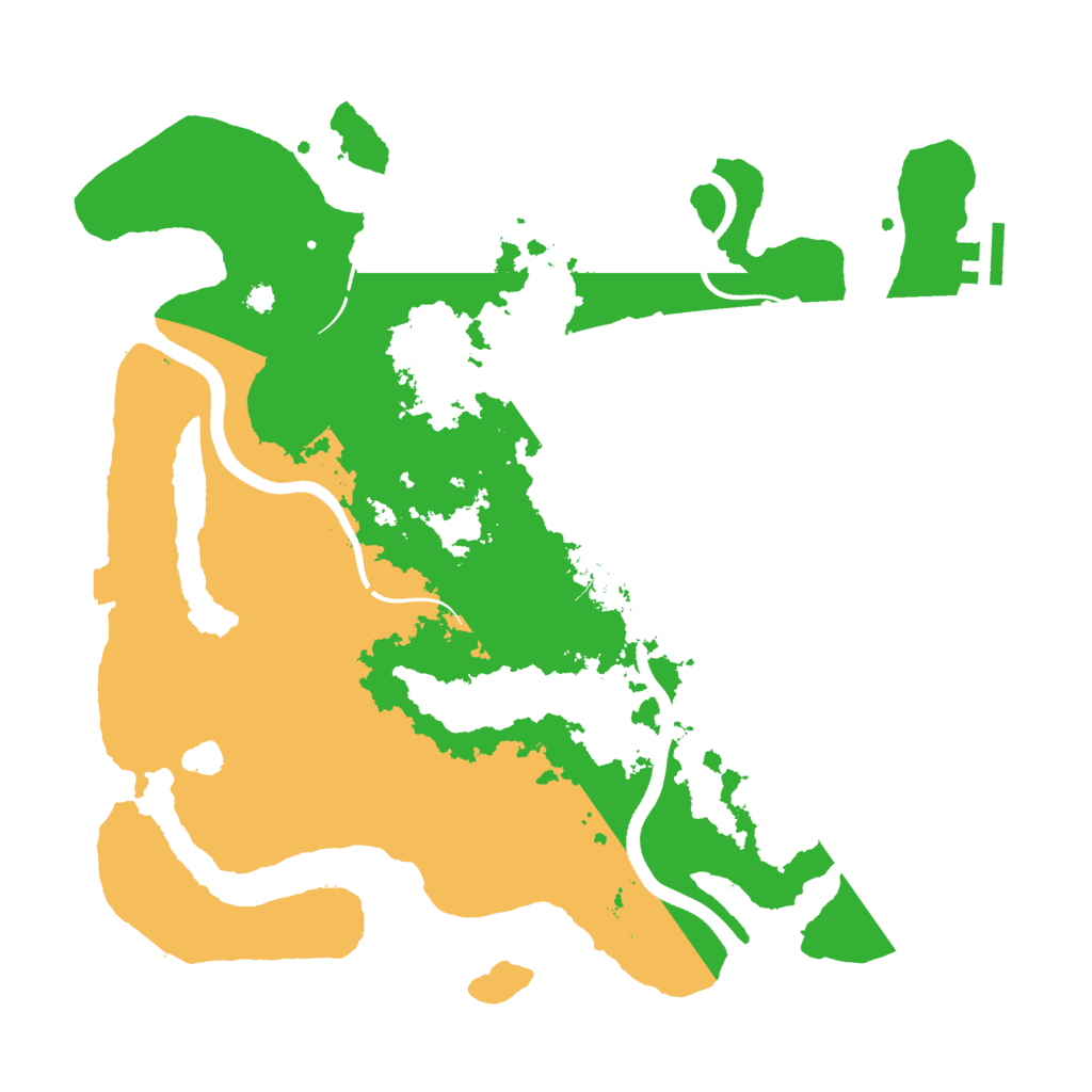 Biome Rust Map: Procedural Map, Size: 3550, Seed: 591826192
