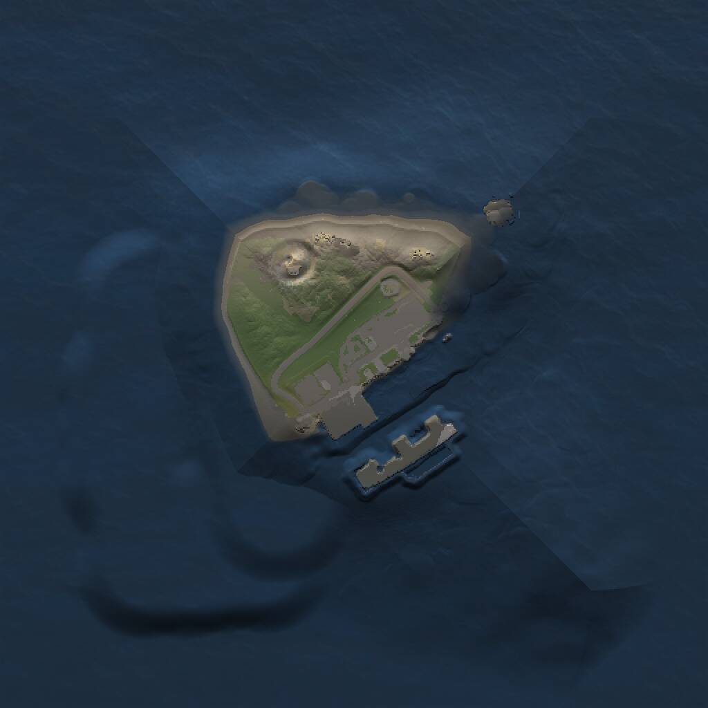 Rust Map: Procedural Map, Size: 1000, Seed: 74387016, 2 Monuments