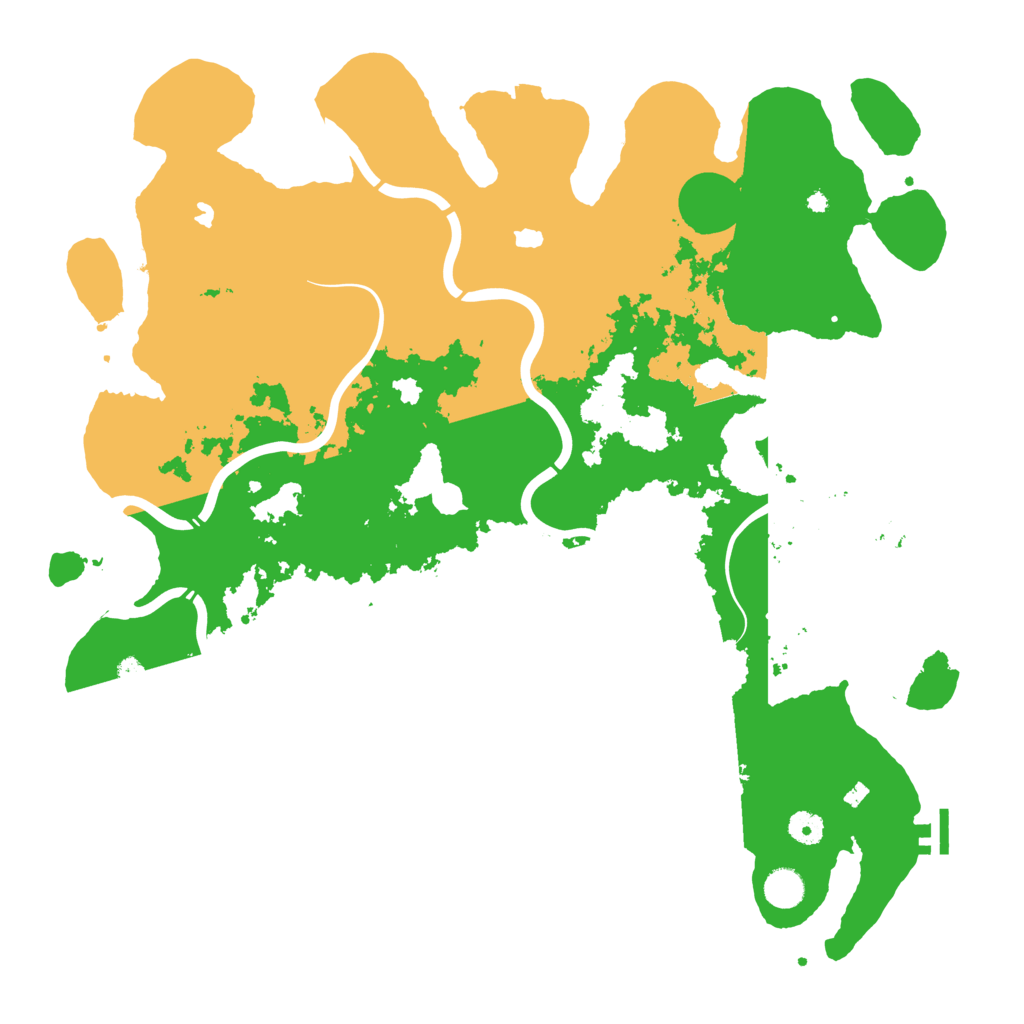 Biome Rust Map: Procedural Map, Size: 4500, Seed: 684736304