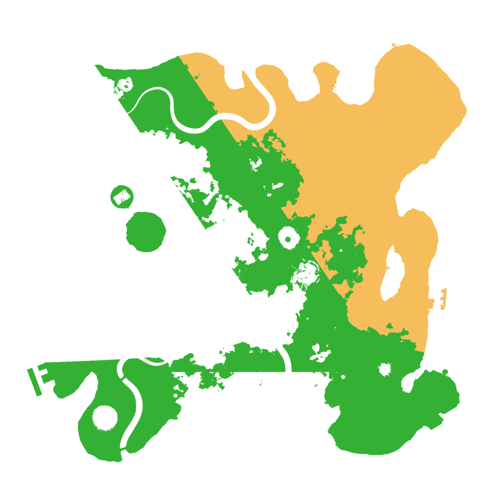 Biome Rust Map: Procedural Map, Size: 3500, Seed: 2049022852