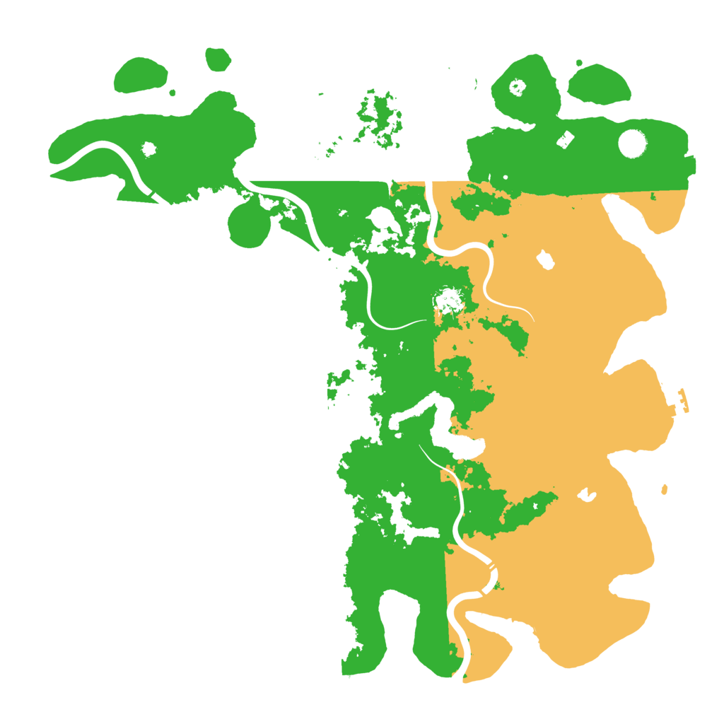 Biome Rust Map: Procedural Map, Size: 4500, Seed: 600611101