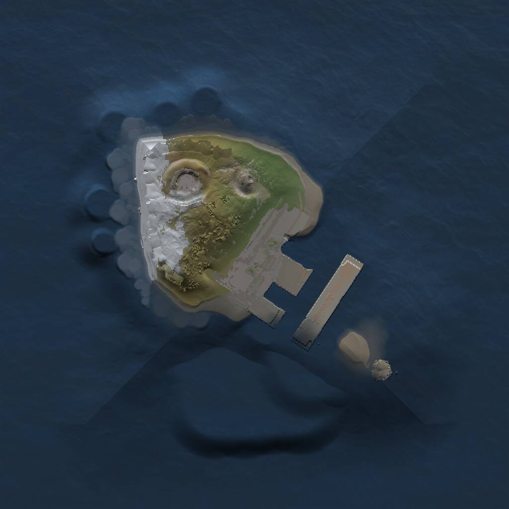 Rust Map: Procedural Map, Size: 1000, Seed: 263267020, 2 Monuments