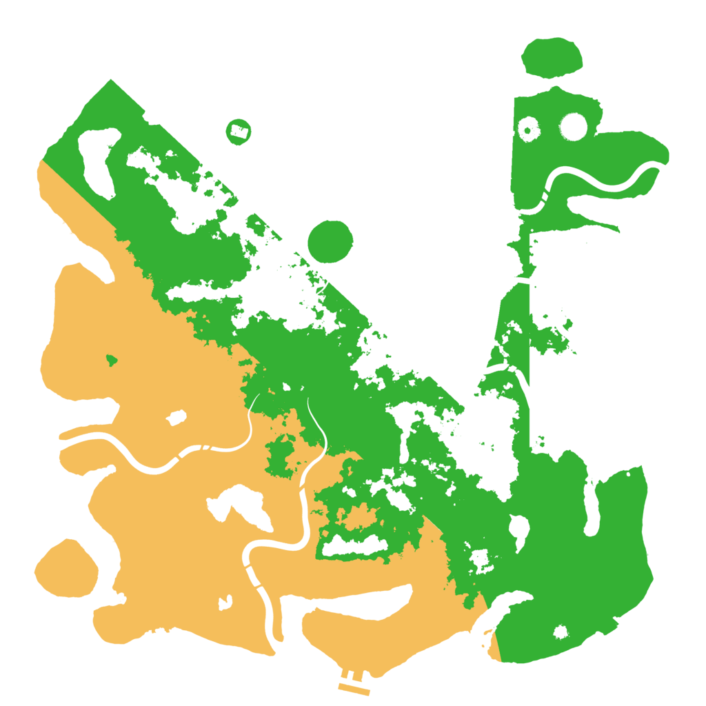 Biome Rust Map: Procedural Map, Size: 4500, Seed: 568221926