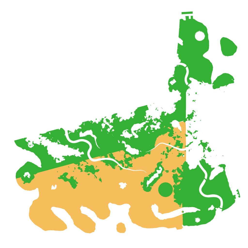 Biome Rust Map: Procedural Map, Size: 4500, Seed: 255537568