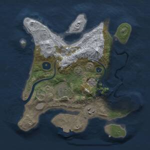 Thumbnail Rust Map: Procedural Map, Size: 2700, Seed: 1764849716, 8 Monuments