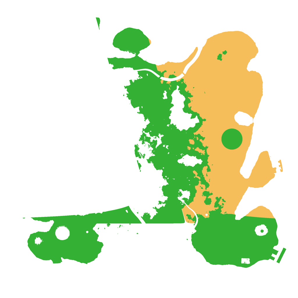 Biome Rust Map: Procedural Map, Size: 3750, Seed: 2001528215