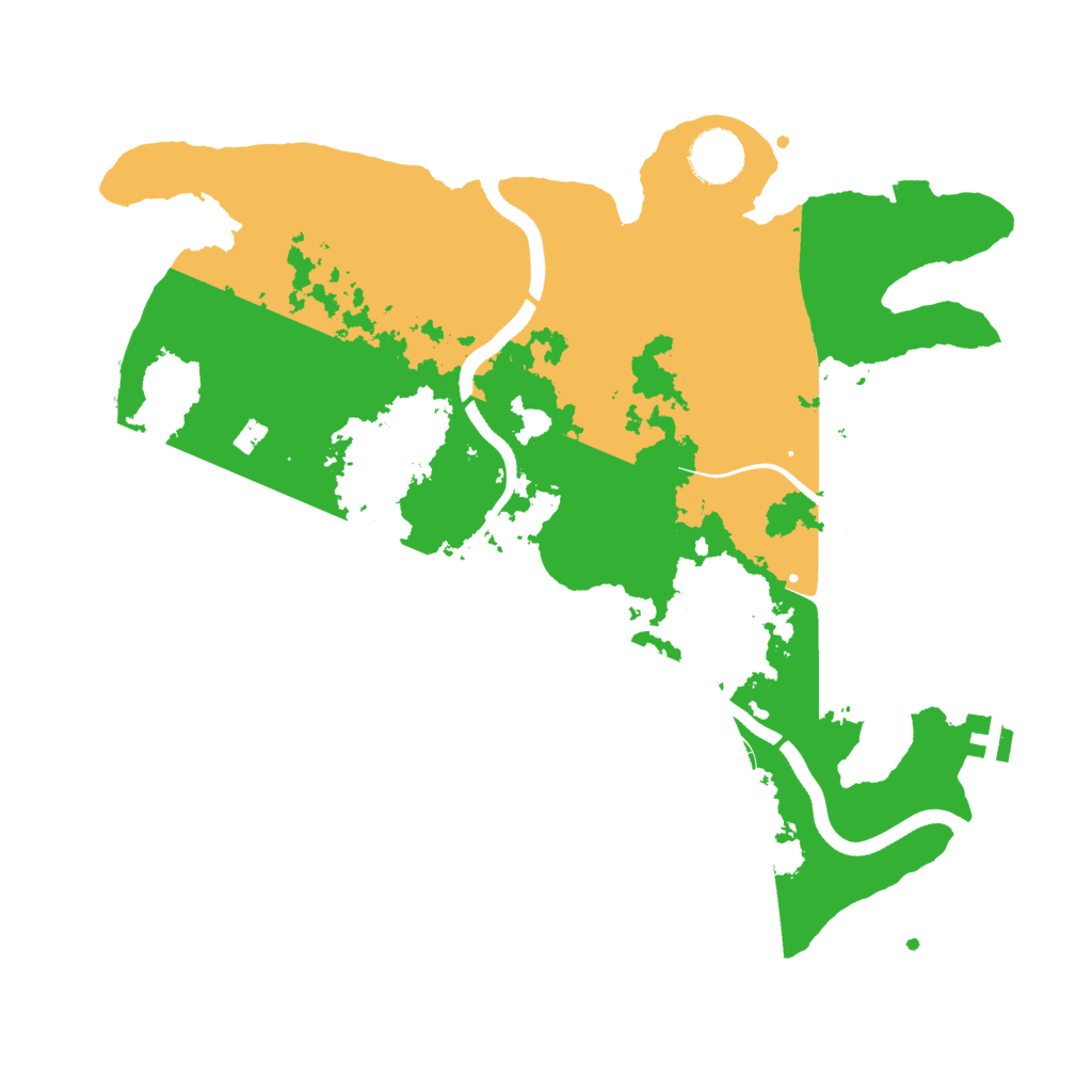 Biome Rust Map: Procedural Map, Size: 3500, Seed: 1967560622