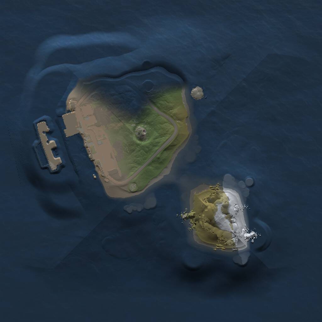 Rust Map: Procedural Map, Size: 1000, Seed: 1012866584, 2 Monuments