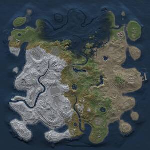Thumbnail Rust Map: Procedural Map, Size: 4250, Seed: 1238624572, 15 Monuments