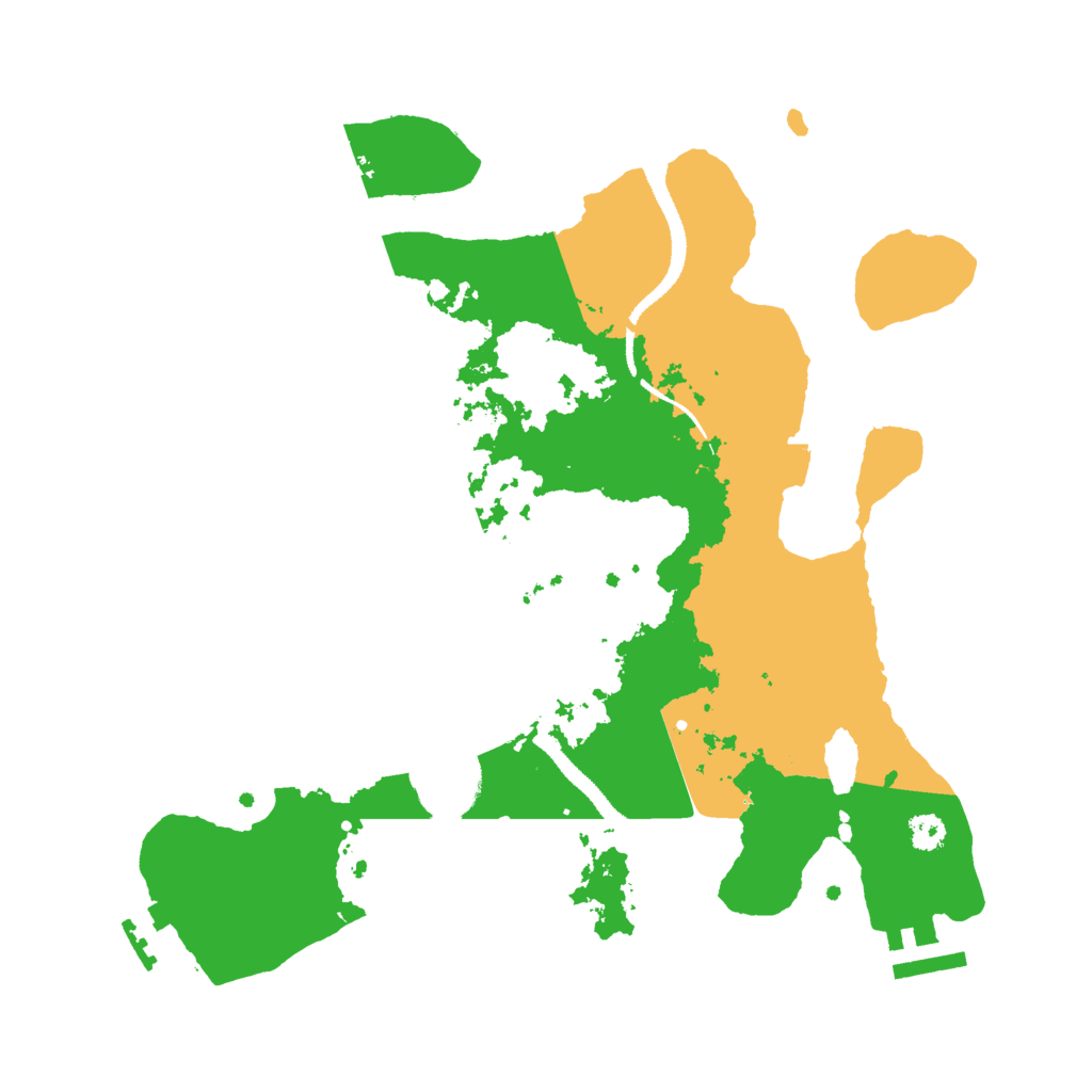 Biome Rust Map: Procedural Map, Size: 3000, Seed: 2070427008
