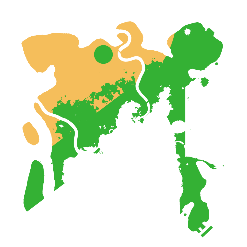 Biome Rust Map: Procedural Map, Size: 3500, Seed: 638392186